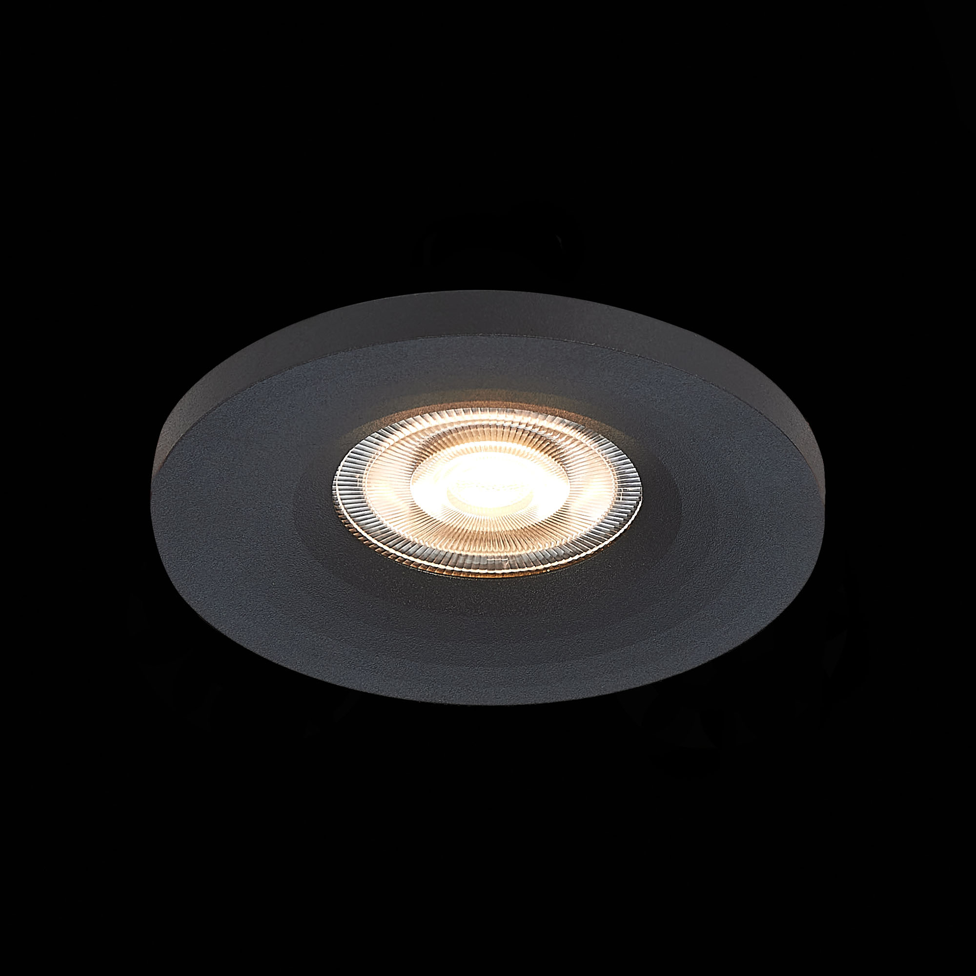 ST205.408.01 Св-к встр. Черный GU10 1*50W  D95xH27 220V Без ламп Встраиваемые светильники