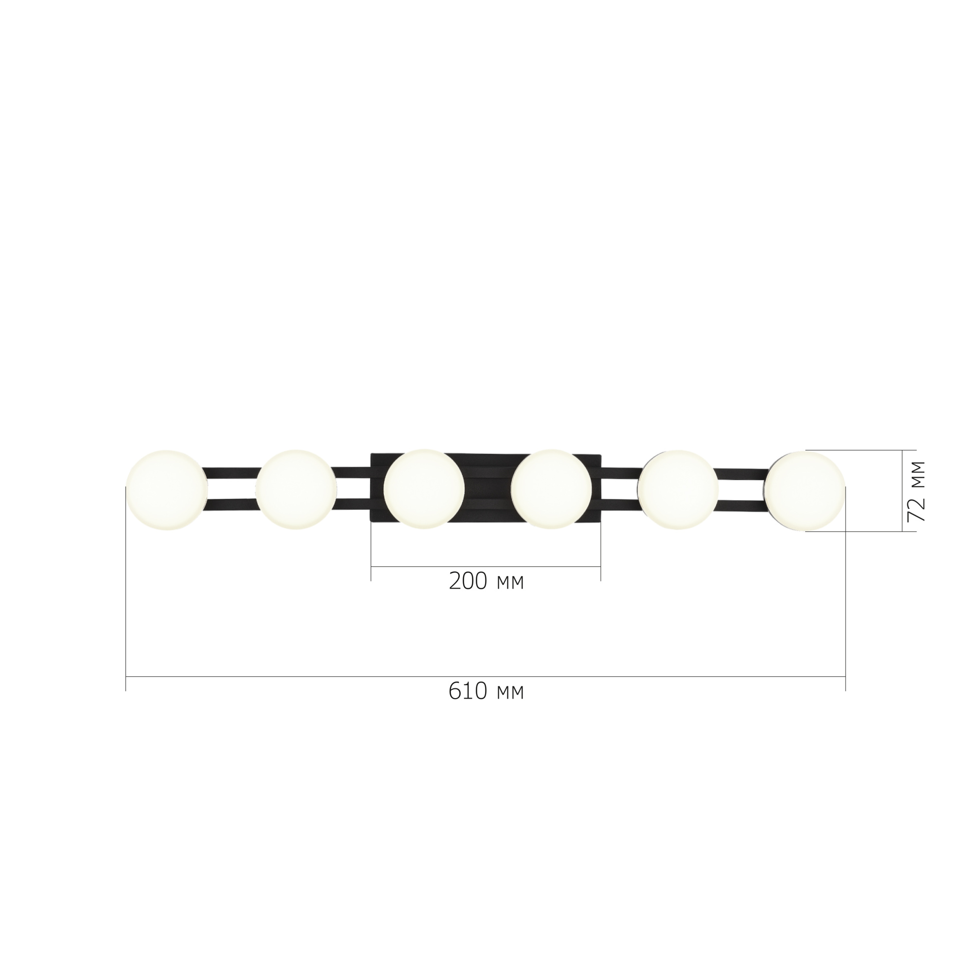 SL6610.401.06 Светильник настенный ST-Luce черный/белый LED 1*12W 4000K MONRO