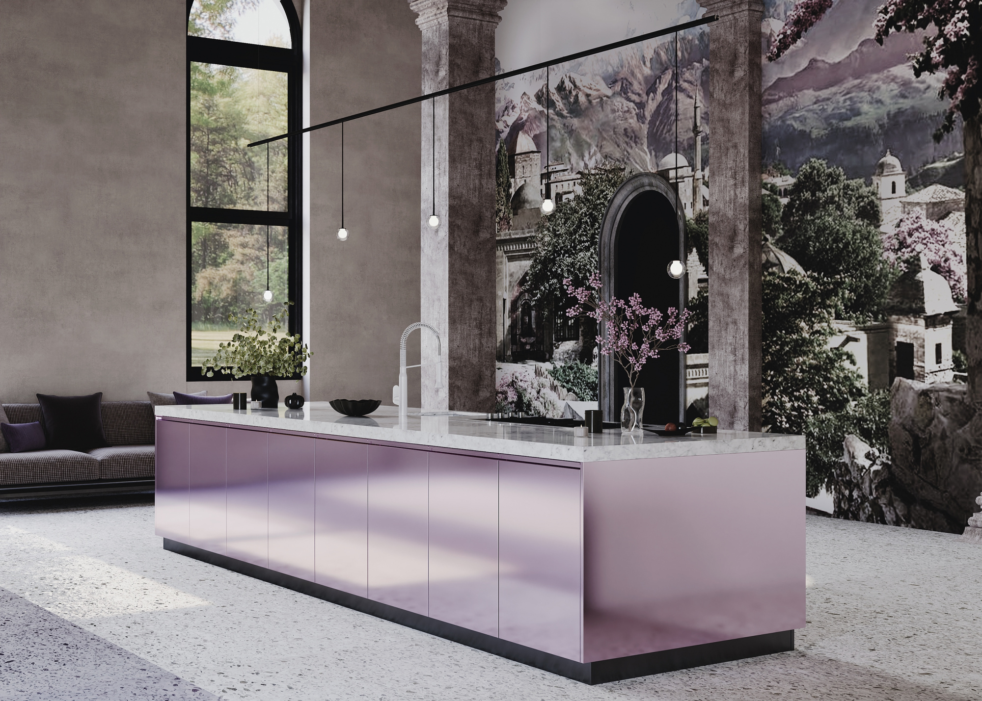 Трековый подвесной светильник Technical TR181PL-1-4WTW-B