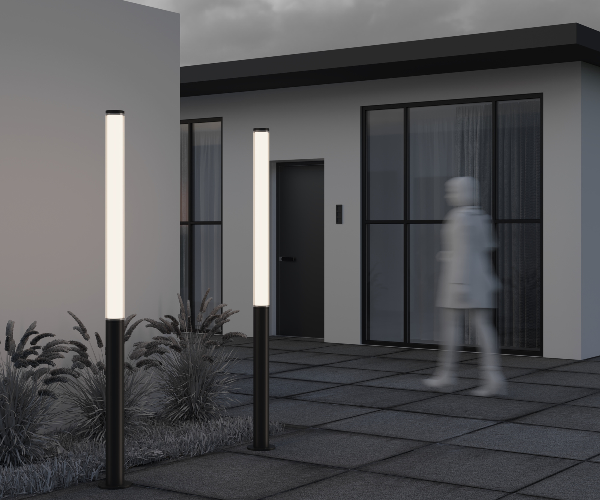 Садово-парковый светильник Outdoor O041FL-L100B3K