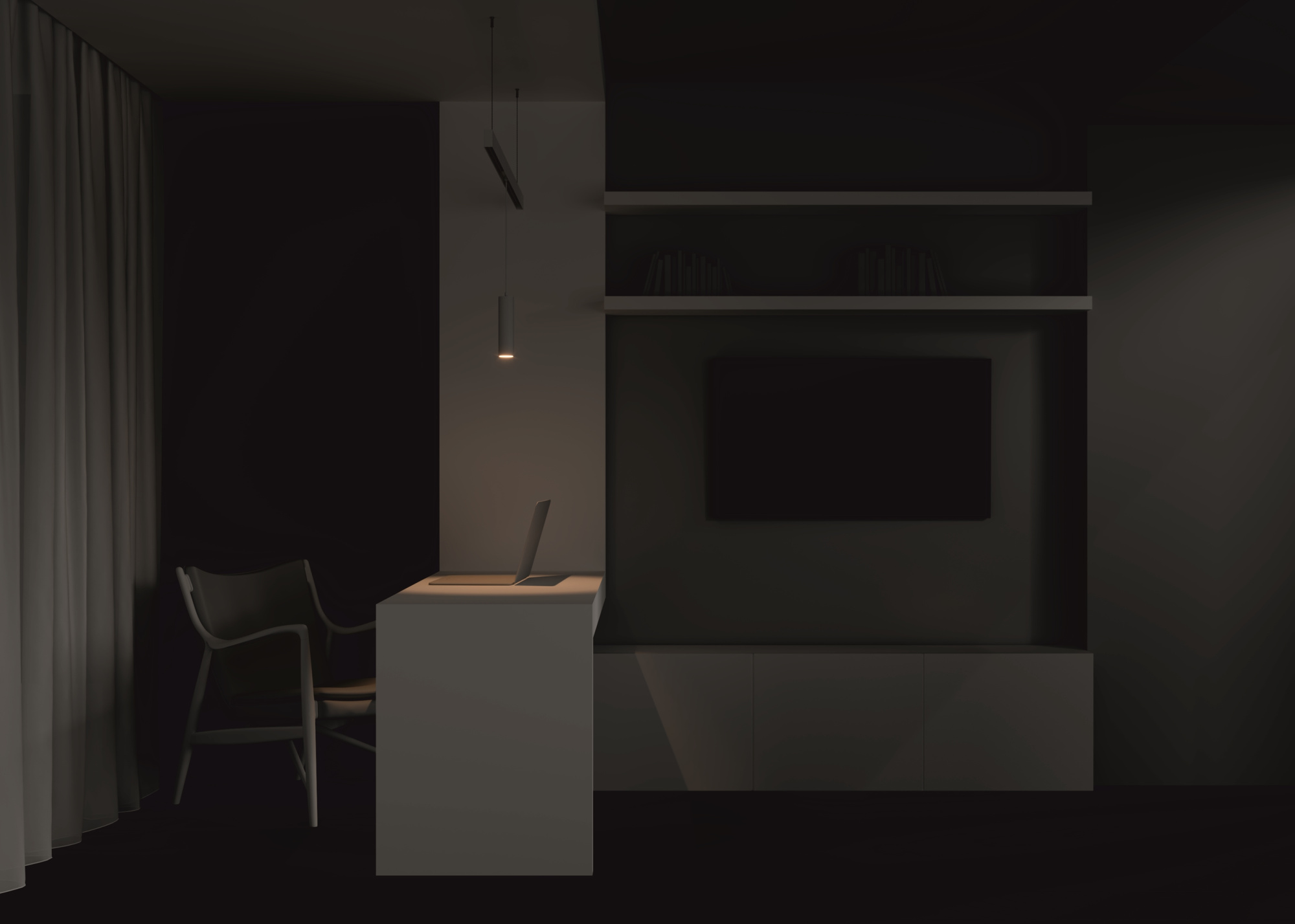 Трековый подвесной светильник Technical TR041-2-12W4K-W