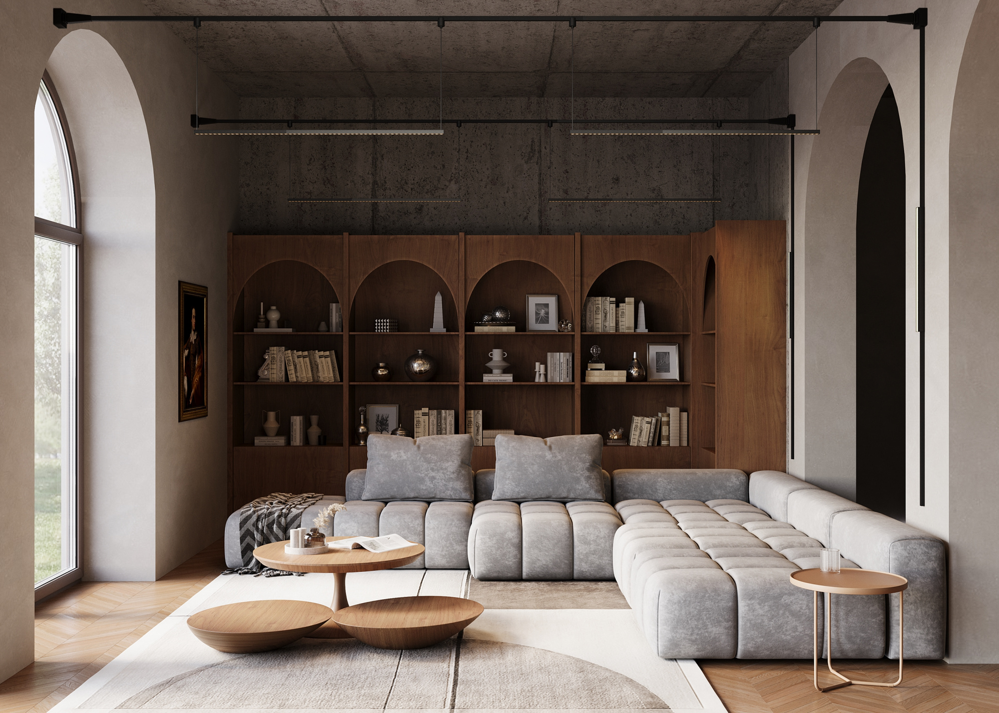 Трековый подвесной светильник Technical TR169-1-52W3K-M-B