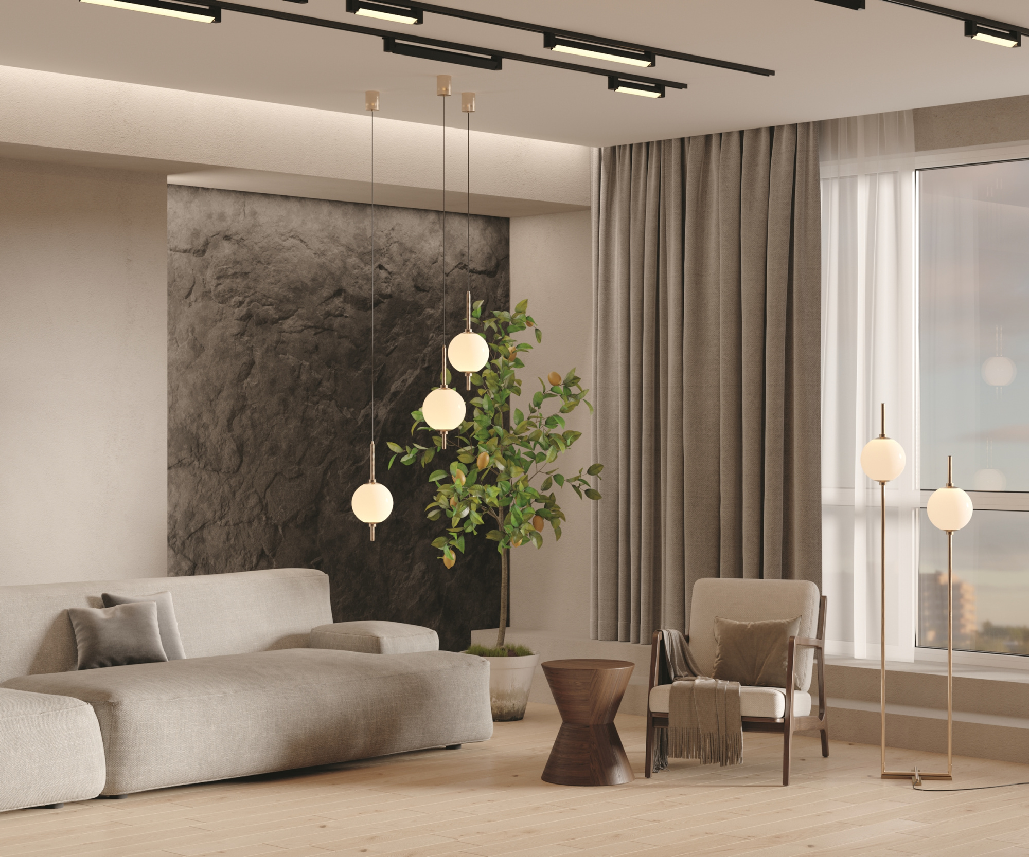 Напольный светильник (торшер) Maytoni Z020FL-L12BS3K